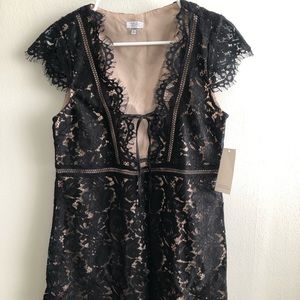 Tobi Black Lace Dress
